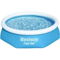 Bestway Fast Set Aufstellpool-Set, Ø 244cm X 61cm, Schwimmbad