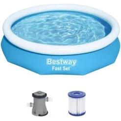 Bestway Fast Set Aufstellpool-Set, Ø 305cm X 66cm, Schwimmbad