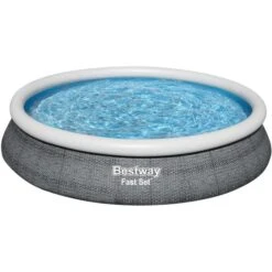Bestway Fast Set Aufstellpool-Set, Ø 457cm X 84cm, Schwimmbad