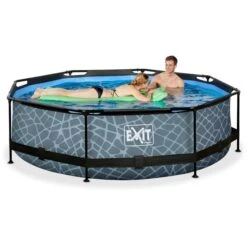 Exit Toys Stone Pool, Frame Pool Ø 300x76cm, Schwimmbad -Gardena Verkaufe Exit Toys Stone Pool Frame Pool 300x76cm Schwimmbad@@1782990 3