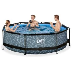 Exit Toys Stone Pool, Frame Pool Ø 300x76cm, Schwimmbad -Gardena Verkaufe Exit Toys Stone Pool Frame Pool 300x76cm Schwimmbad@@1782990 5