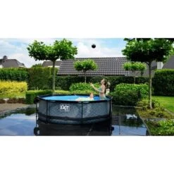 Exit Toys Stone Pool, Frame Pool Ø 300x76cm, Schwimmbad -Gardena Verkaufe Exit Toys Stone Pool Frame Pool 300x76cm Schwimmbad@@1782990 8