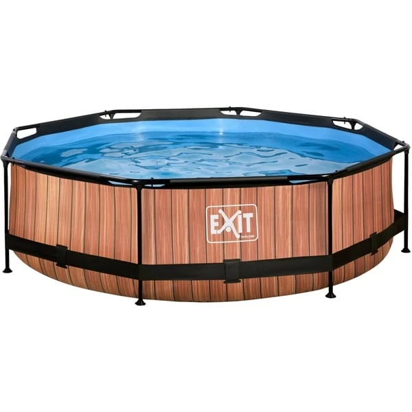 Exit Toys Wood Pool, Frame Pool Ø 300x76cm, Schwimmbad 3 Exit Toys Wood Pool, Frame Pool Ø 300x76cm, Schwimmbad