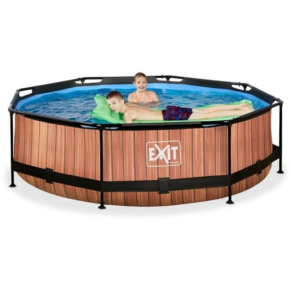 Exit Toys Wood Pool, Frame Pool Ø 300x76cm, Schwimmbad 4 Exit Toys Wood Pool, Frame Pool Ø 300x76cm, Schwimmbad – Bild 2