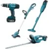 Makita Akku-Kombo-Kit DLX4093, Heckenschere, Rasentrimmer, Schlagbohrschrauber, Sauger -Gardena Verkaufe Makita Akku Kombo Kit DLX4093 Heckenschere Rasentrimmer Schlagbohrschrauber Sauger@@1888082